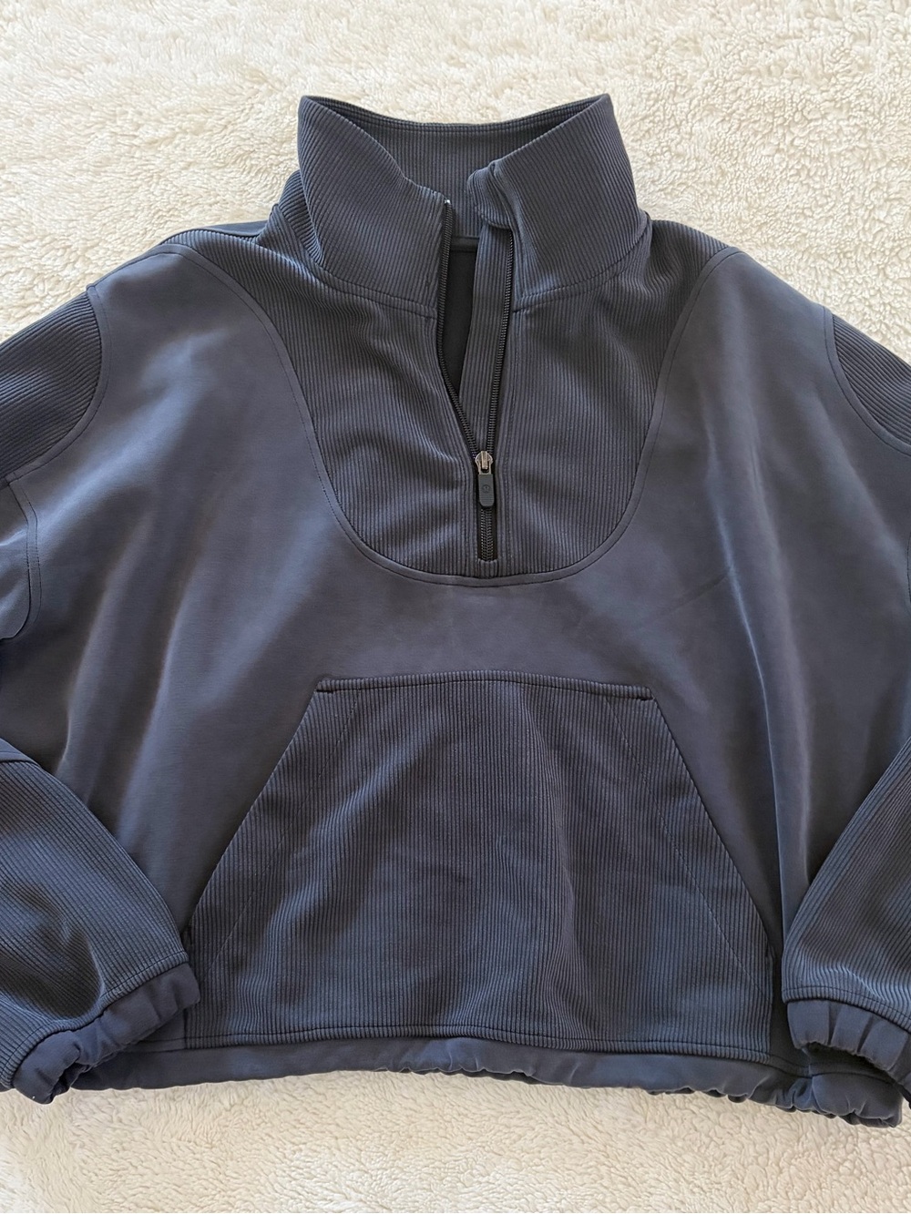 Lululemon Brushed Softstreme Ribbed Half Zip
Black
